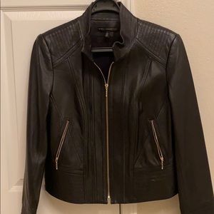 WhiteHouse BlackMarket leather jacket large $300